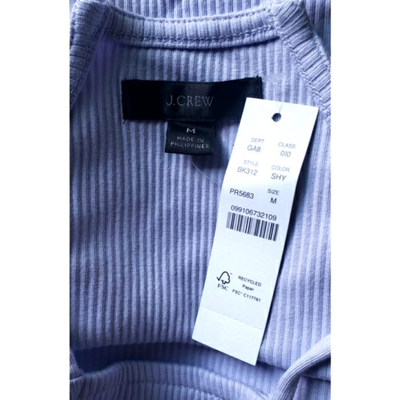 39 J.Crew Vintage rib cropped halter tank - Picture 3 of 5